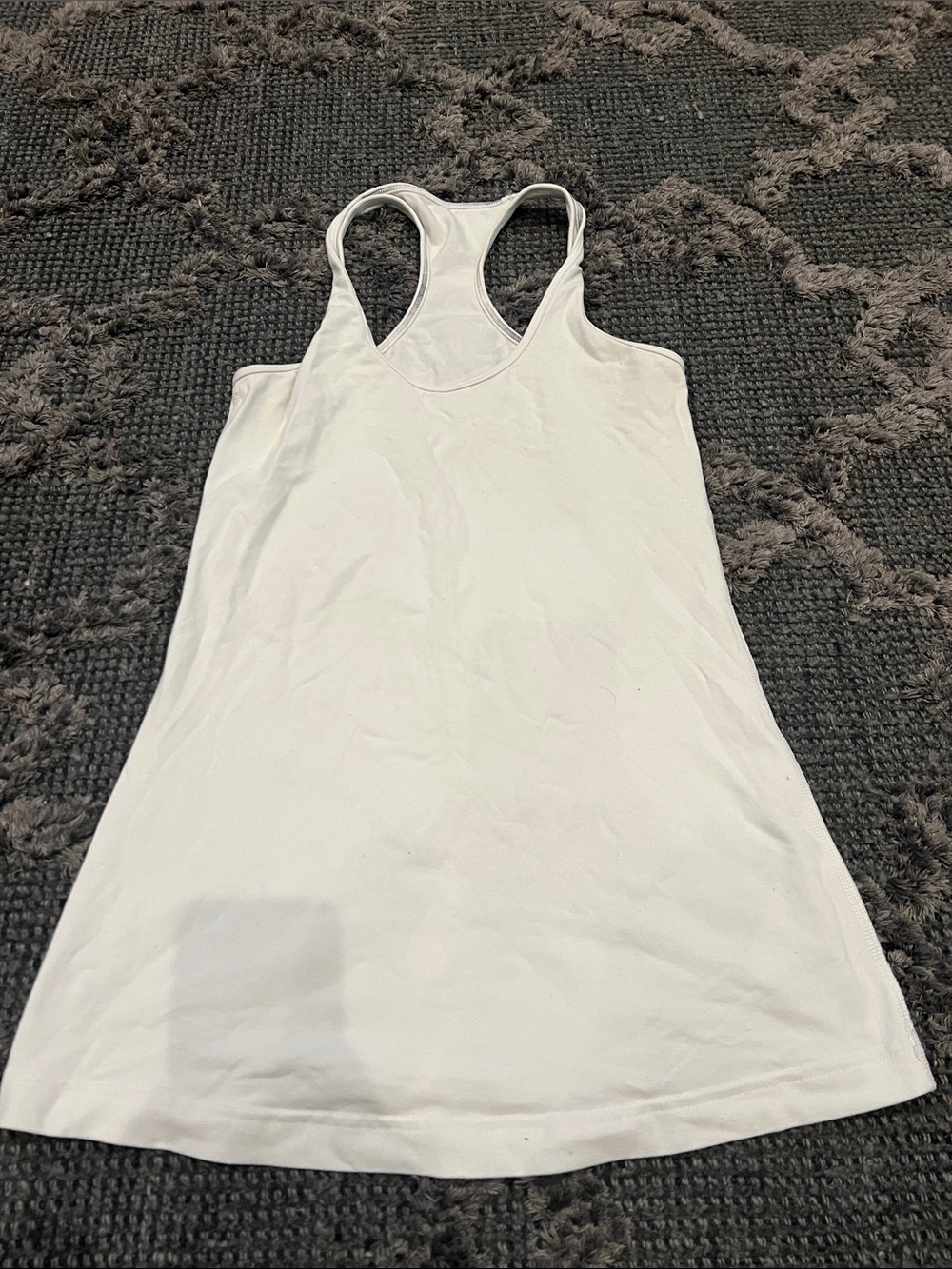 lululemon athletica White Racerback Tank - Scoop Neck Active Layer